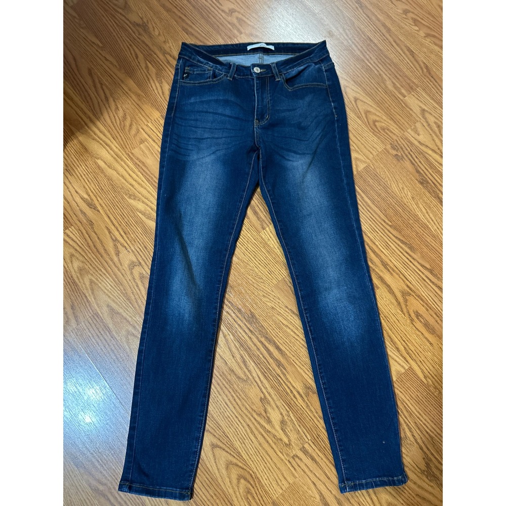 KanCan Skinny Jeans Dark Wash Stretch Denim Blue Womens Size 9/28 KC11214GT